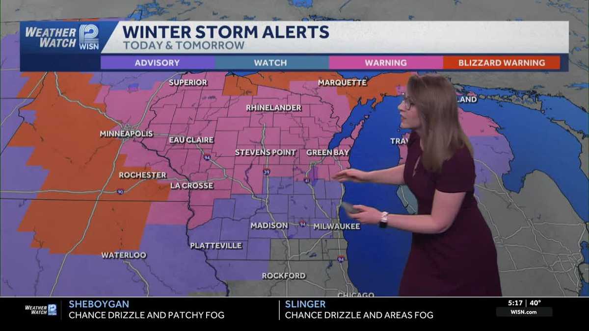 SE Wisconsin Weather: Rain to snow with very strong winds