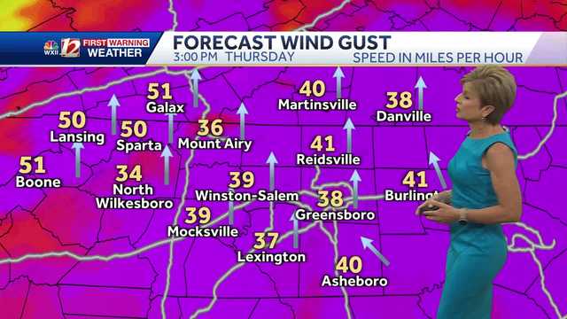 WATCH: Strong winds, rain, and isolated severe storm risk Thursday