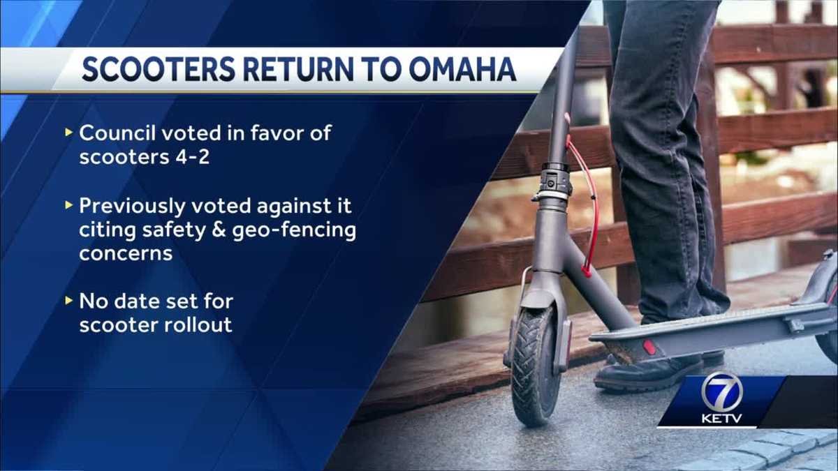 Scooters return to Omaha City Council votes in favor of another electric scooter pilot program
