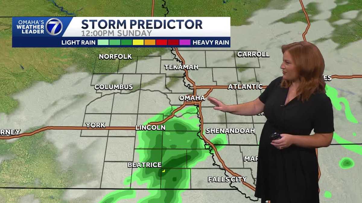 Early Sunday showers for Omaha area
