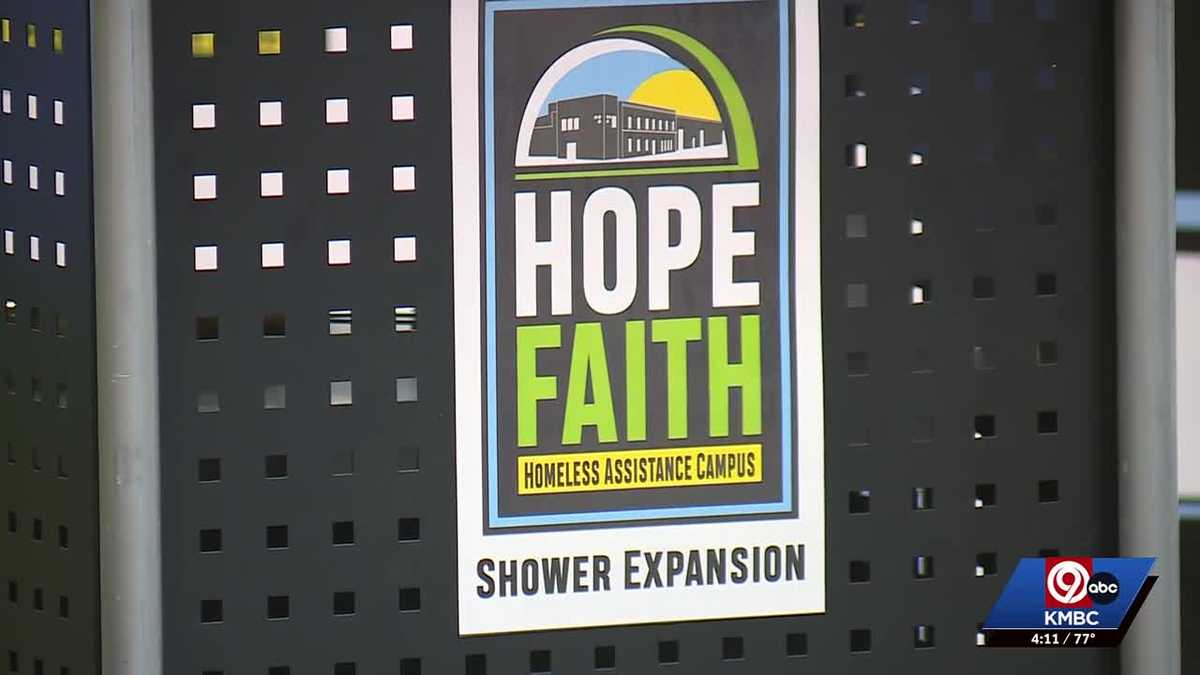 Kansas City homeless center unveils expanded shower facility