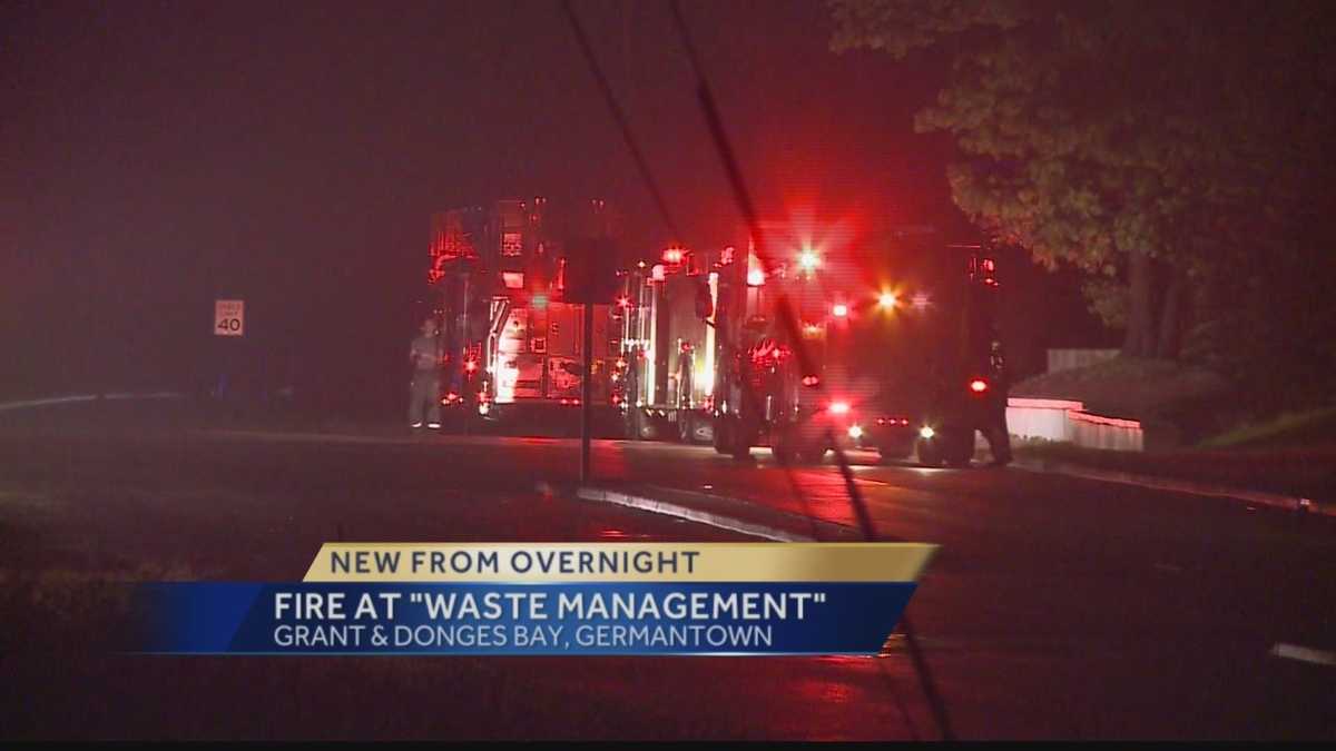 No injuries in Waste Management fire in Germantown
