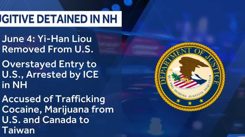 Taiwanese fugitive detained by ICE in New Hampshire, officials say