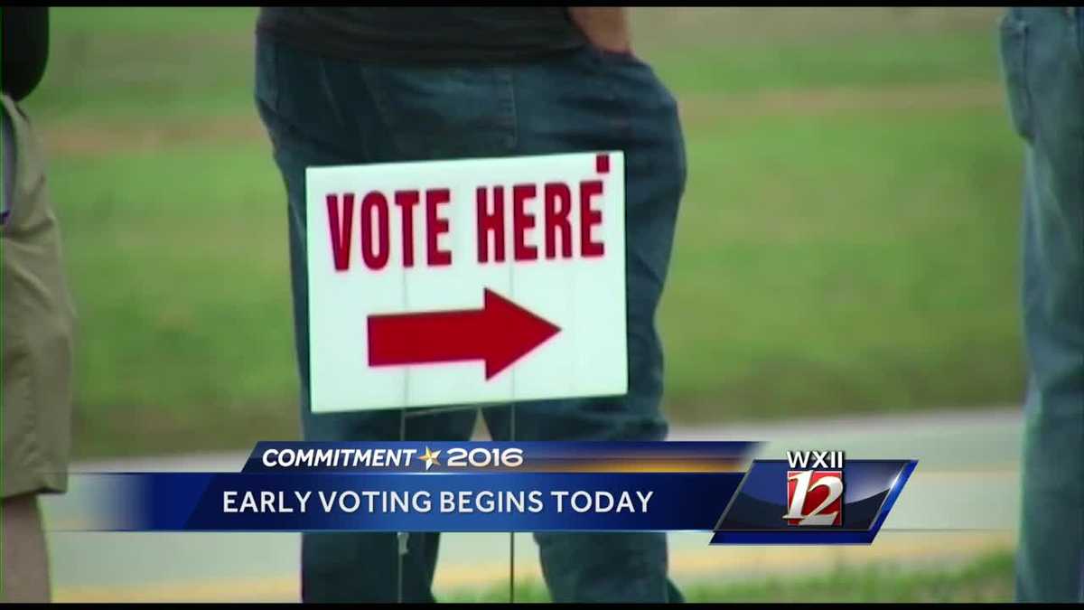 Early voting begins Thursday in North Carolina