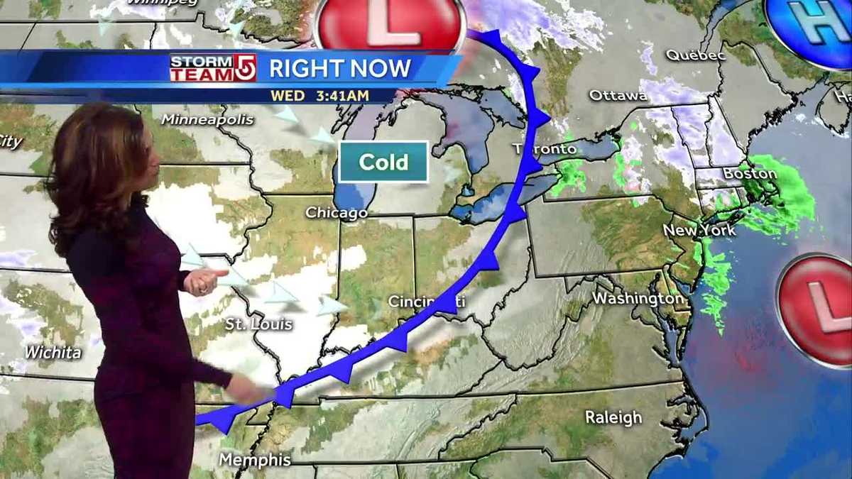 Video: Some light snow Wednesday morning
