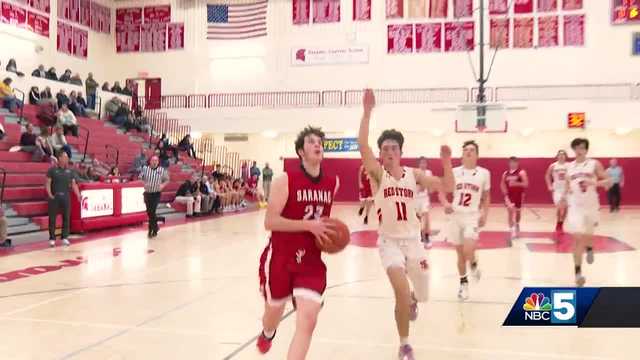 WATCH: Saranac Lake High School's Caleb Akey gets chasedown block on taller player - Vimarsana News