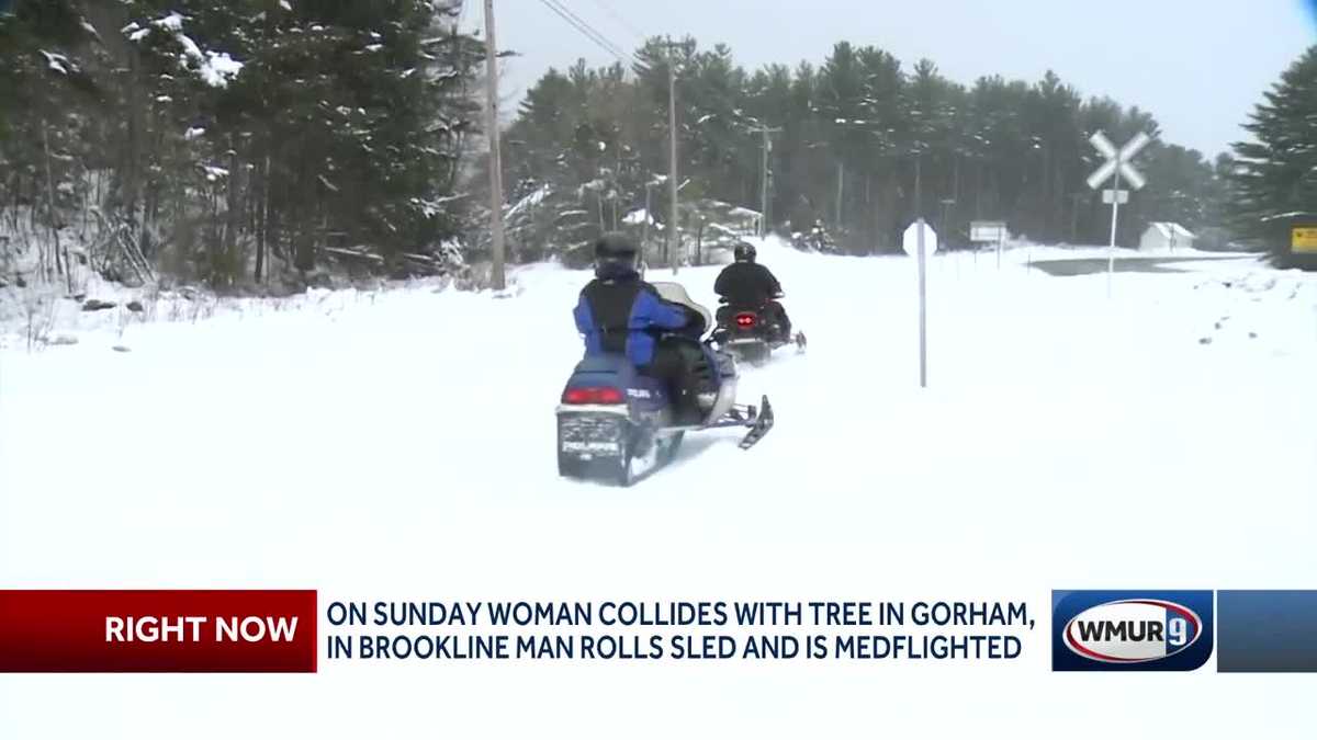 Several crashes reported on NH snowmobile trails