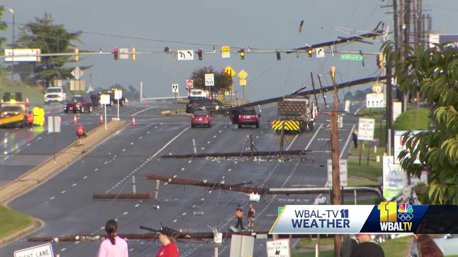Storm damage along Route 140 in Westminster Photos