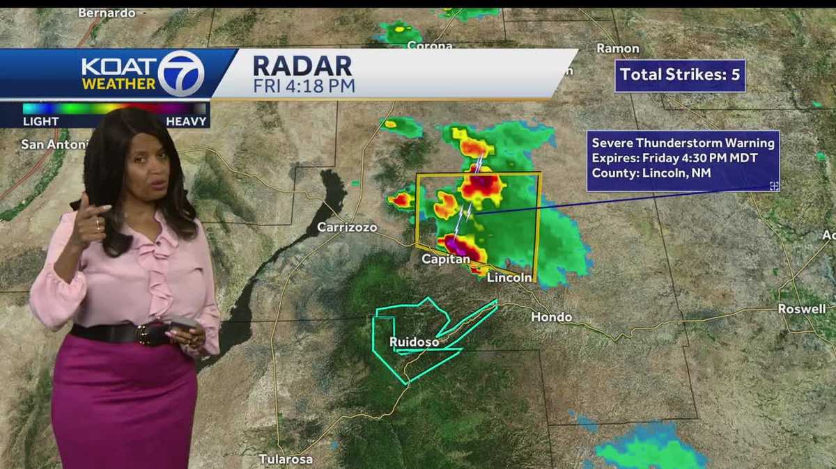Isolated severe storms in New Mexico create flood risk for some
