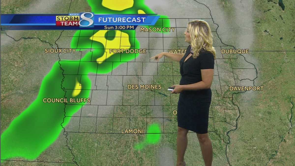 Videocast Storms forecast for this Sunday in Iowa
