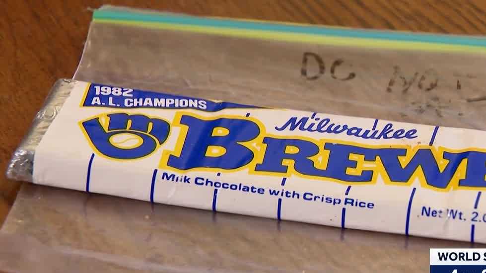 Milwaukee man keeps 1982 Brewers chocolate bar frozen for 44 years