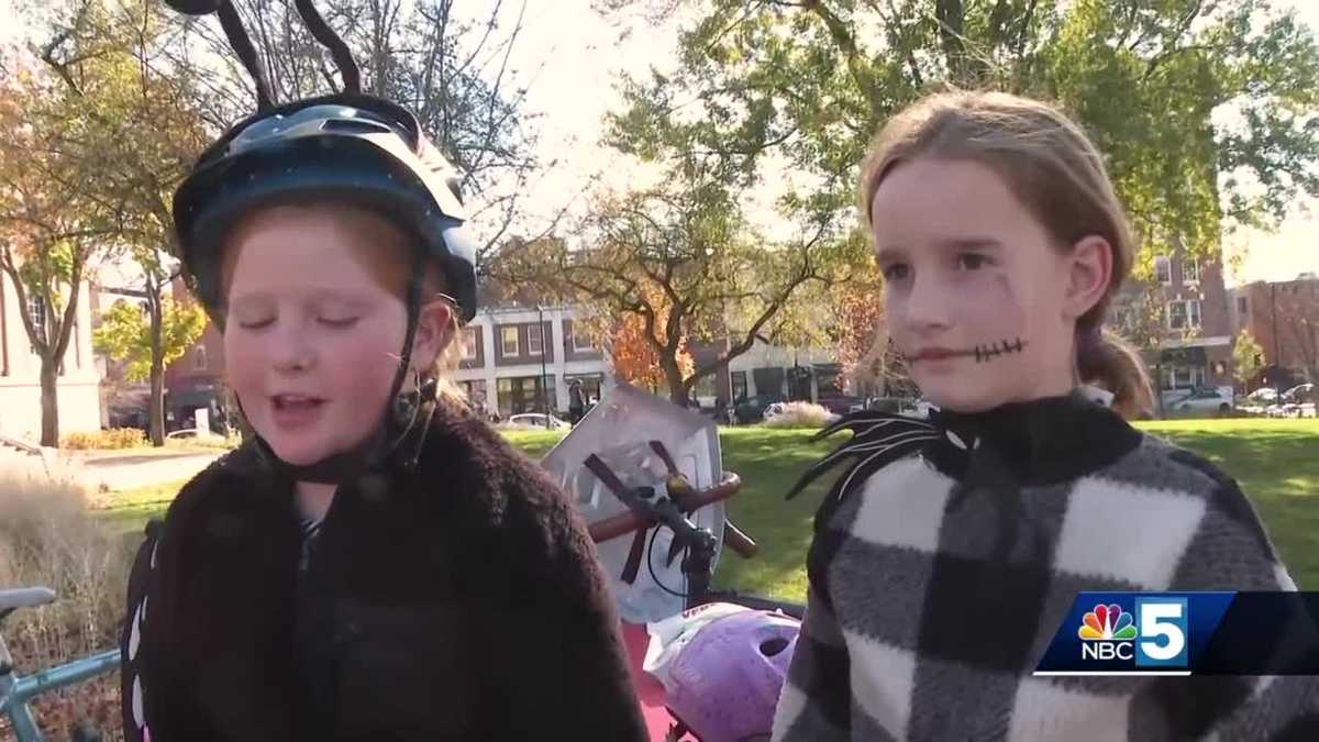 Hundreds of bicyclists take to the streets of Burlington in costume for