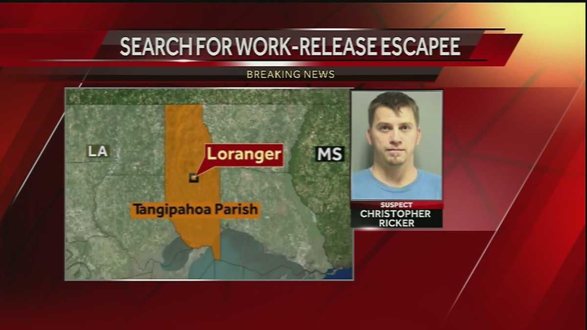 Work release inmate escapes, massive manhunt under way in Tangipahoa Parish