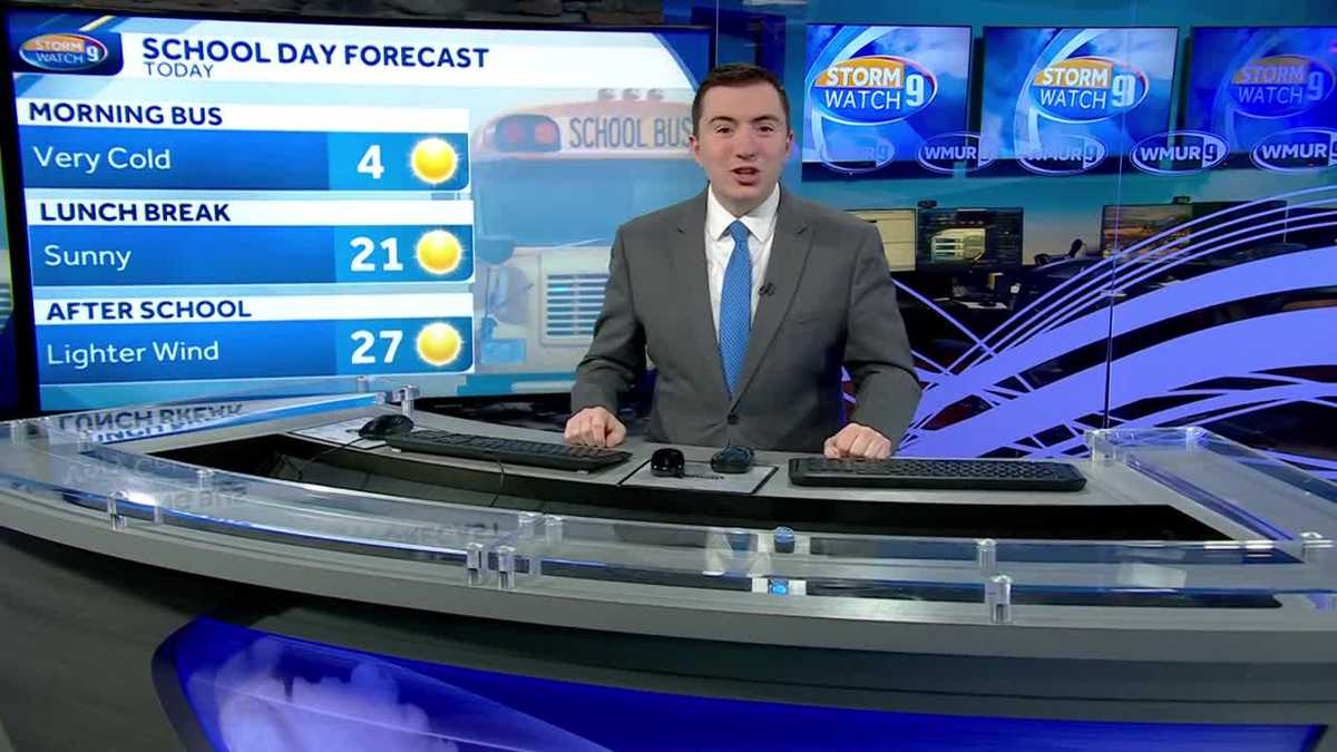 New Hampshire forecast video: Colder temps kick off the work week