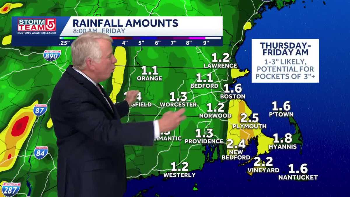 Video: Heavy rain moves in Thursday
