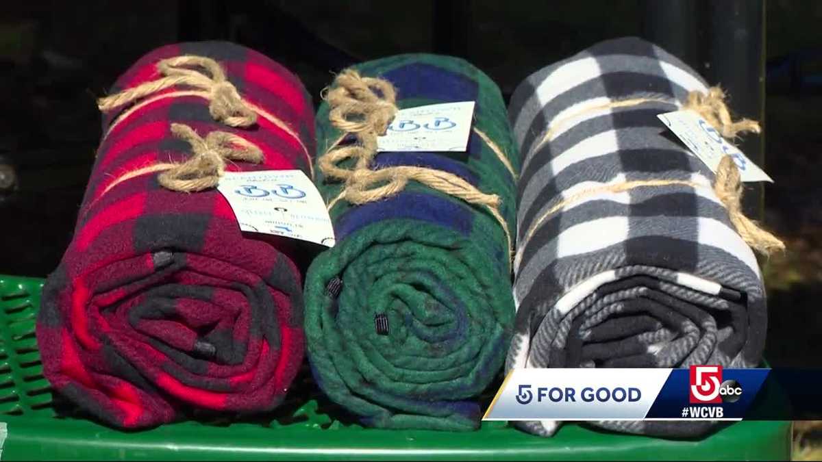 Beantown Blankets gives waterproof blankets to homeless