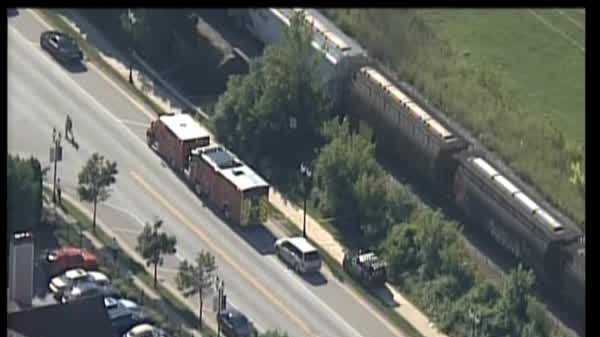 NewsChopper 12 over Wauwatosa train accident
