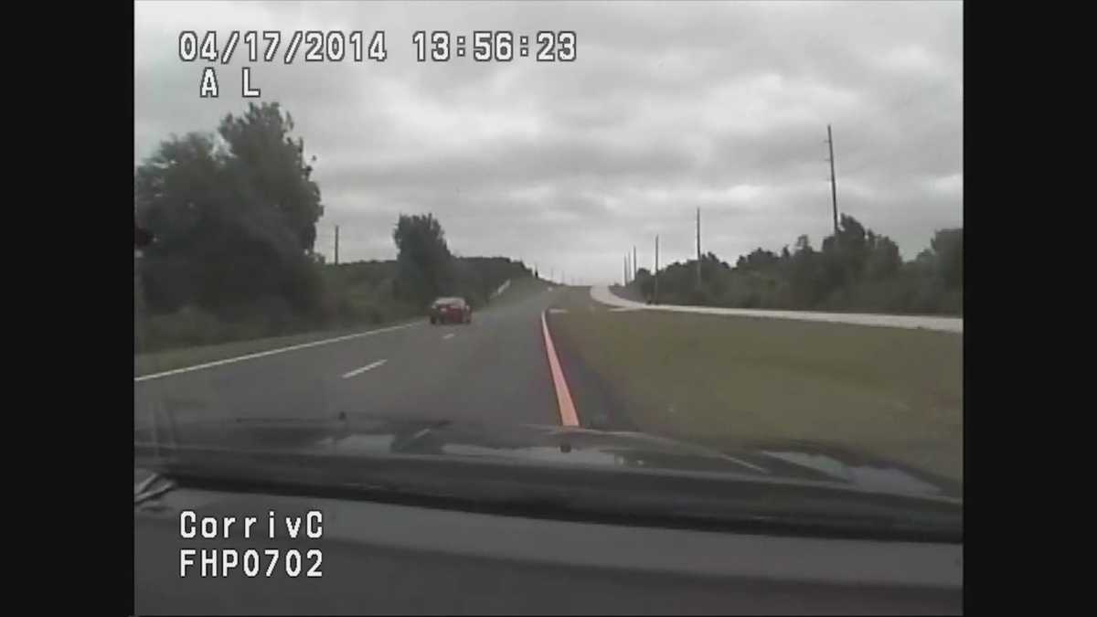 High-speed chase with alleged bank robber caught on dash cam