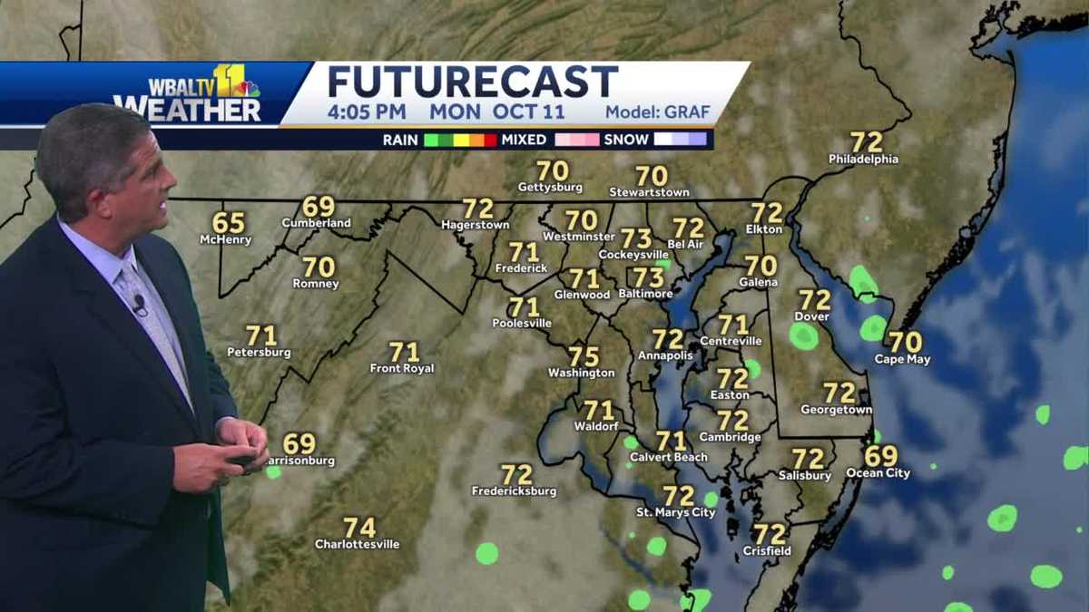 Mild Monday for fall in Maryland