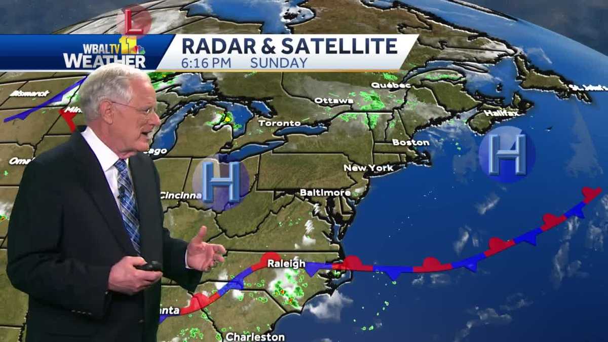 Hot, humid Monday before rainy week