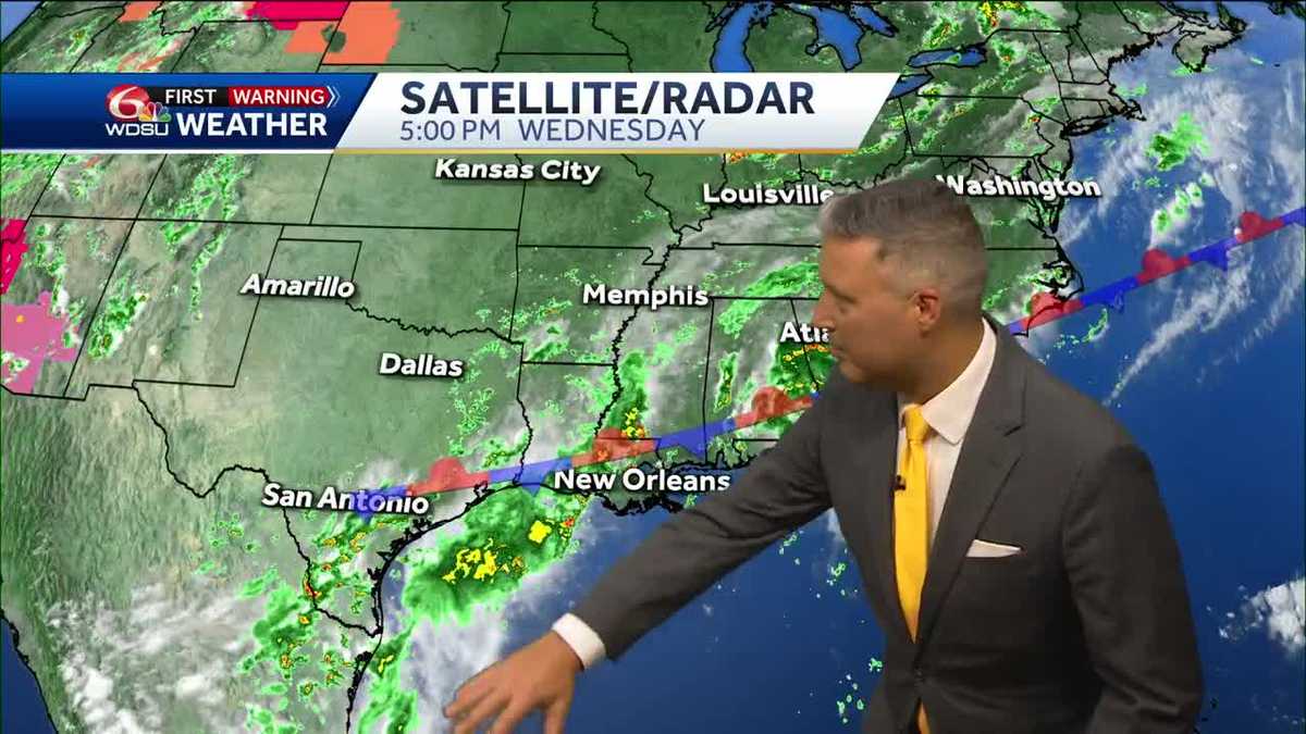 New Orleans weather forecast when will it rain how hot will it be