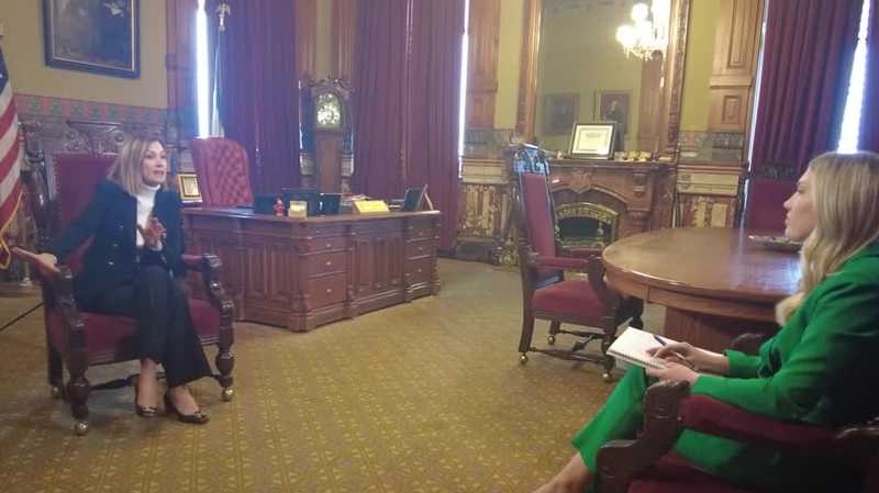 Reynolds discusses plans for tax cuts, public safety and Iowa's budget in wide-ranging interview