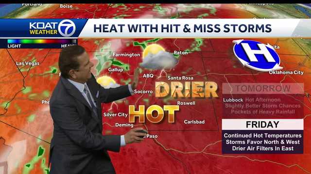 Storms briefly increase, followed by more heat - Vimarsana News