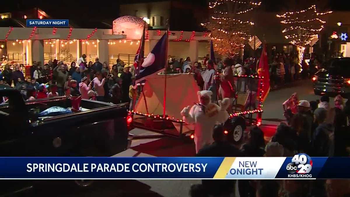 Confederate flag flown in Springdale Christmas parade