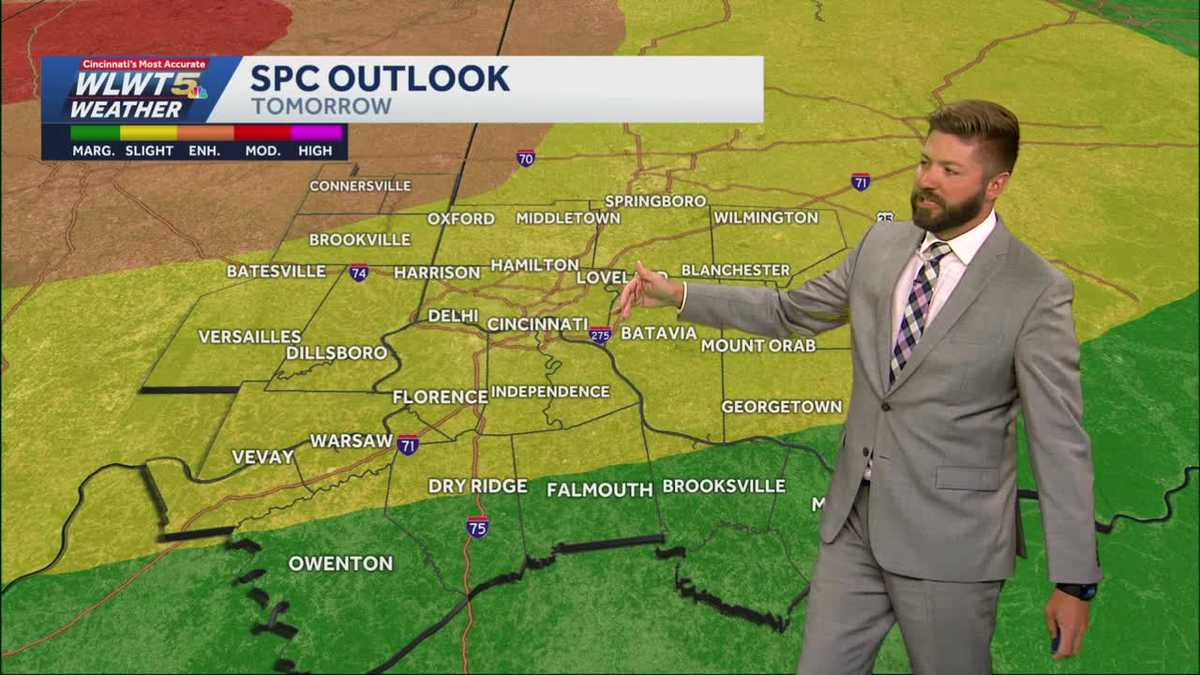 Few showers Tuesday before mid-week severe threats