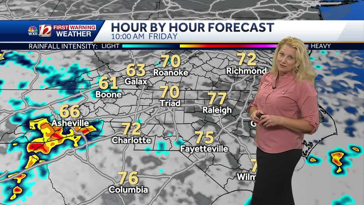 Thursday clouds, minimal impacts from Francine in North Carolina