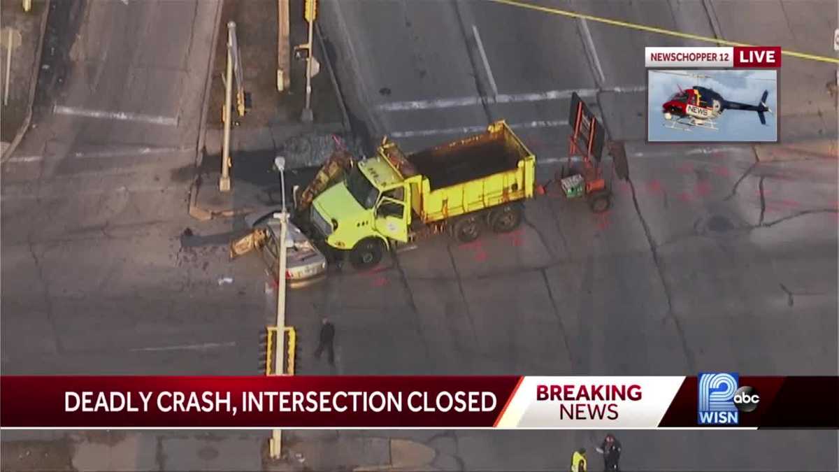 Man killed in crash involving Milwaukee County truck