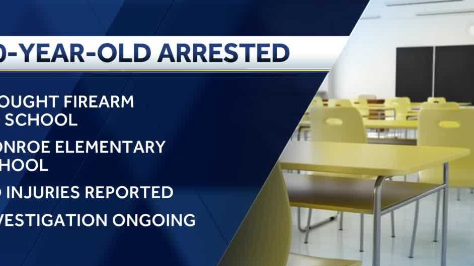 Child arrested after bringing a gun to Monroe Elementary School