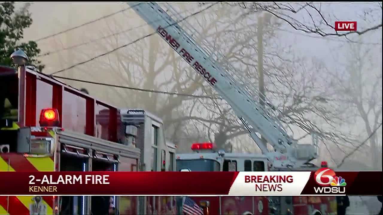 Firefighters Battle 2-alarm Fire In Kenner