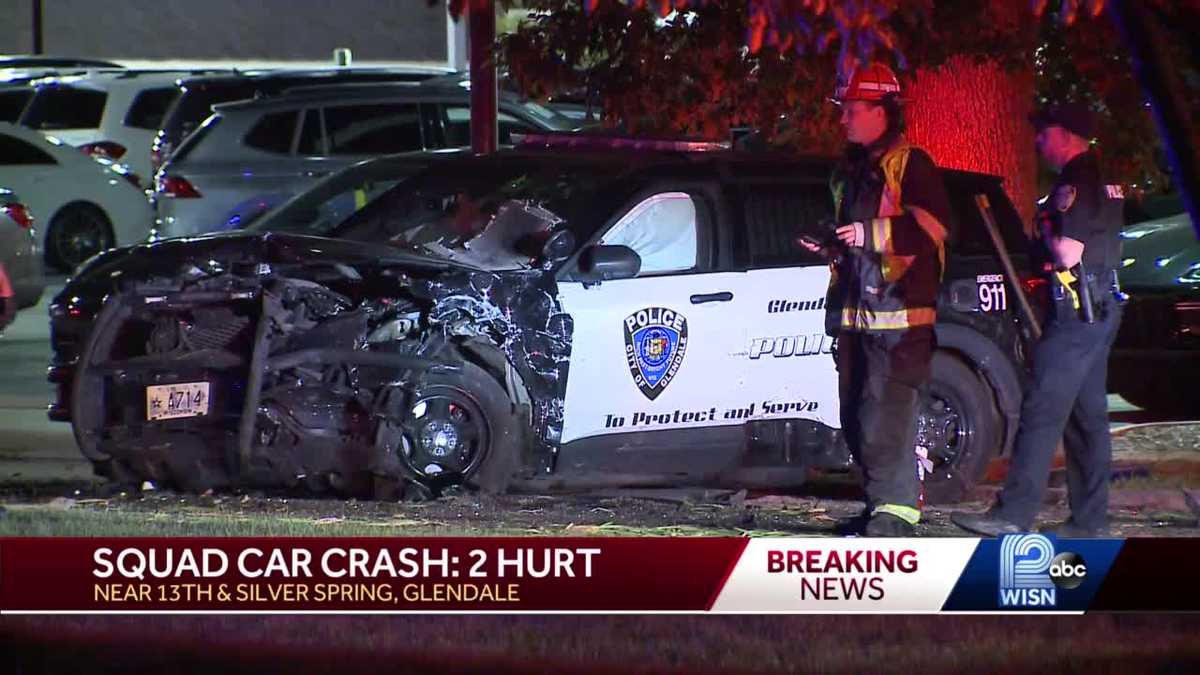 2 hurt in crash involving Glendale police officer