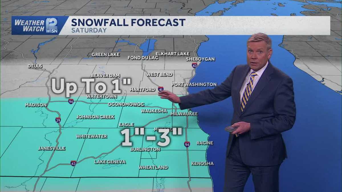 Friday 50s to Saturday snow in SE Wisconsin