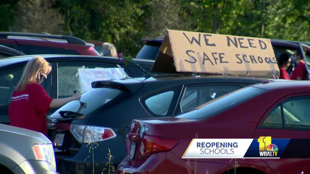 Anne Arundel County Teachers Protest Over When Students Should Return ...