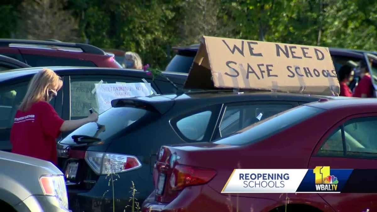 Anne Arundel County teachers protest over when students should return ...