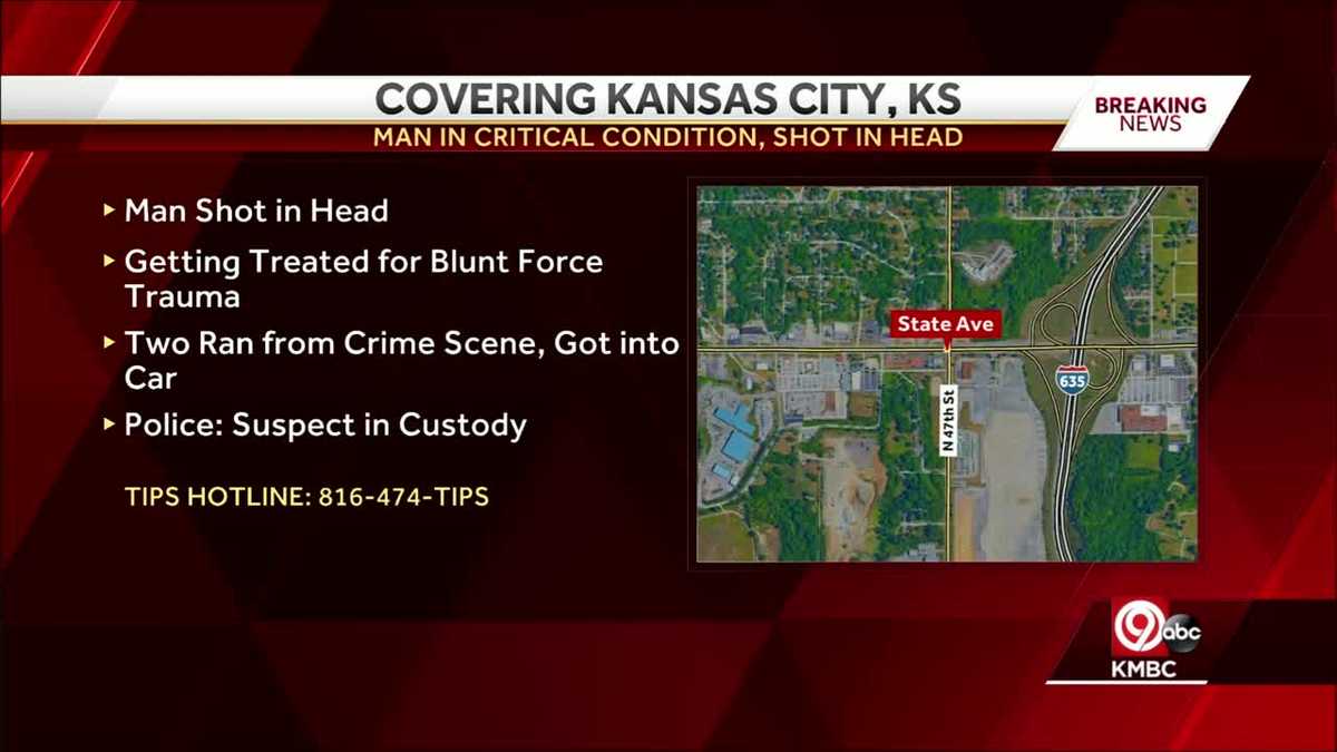 Man in critical condition after getting shot in the head Saturday
