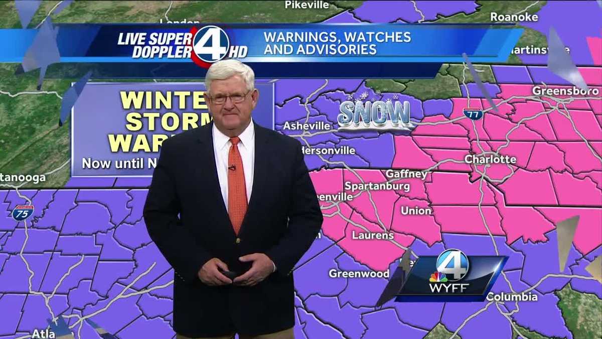 Videocast: Winter Storm Warning for parts of our area.