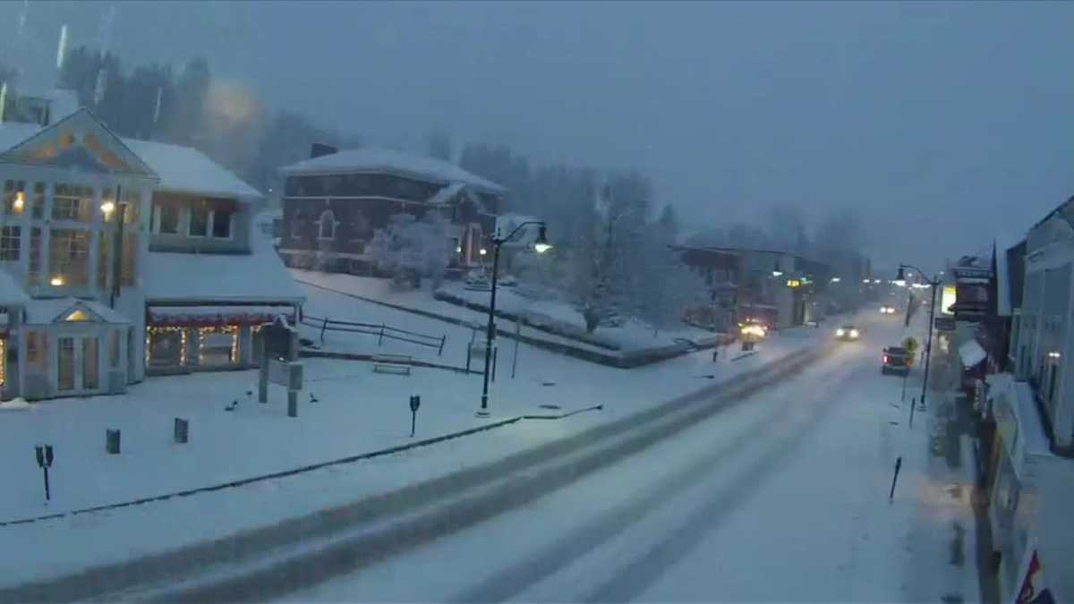 Raw webcam video Snow piles up in Littleton