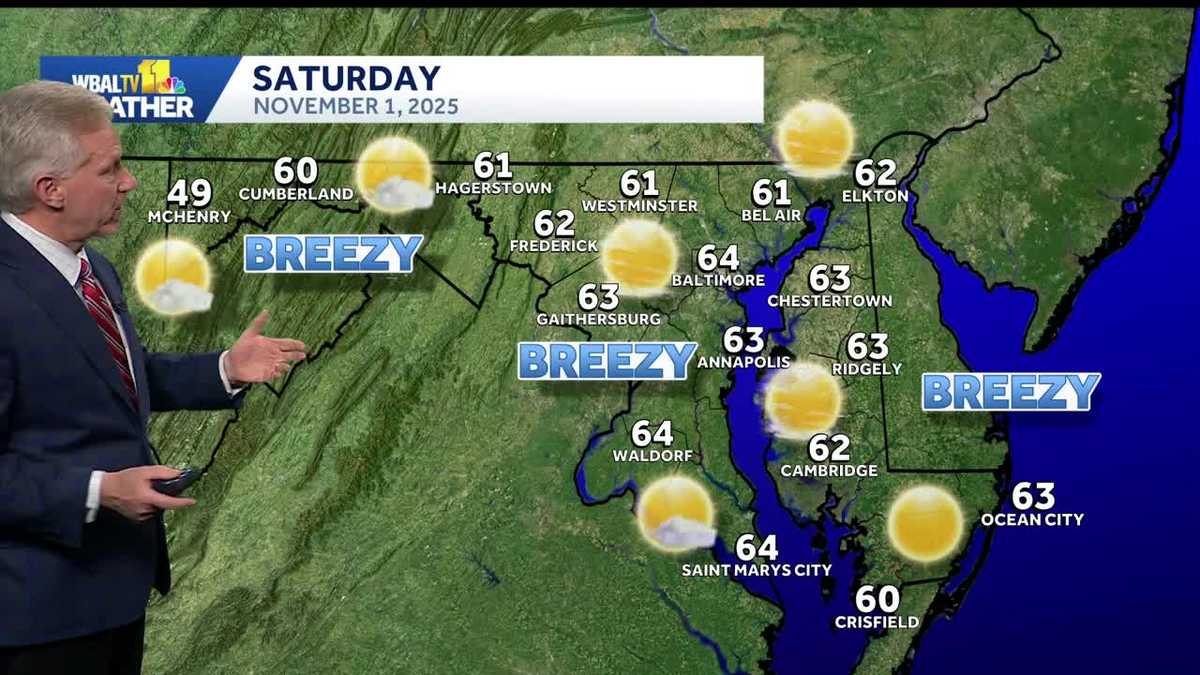 Temps in the mid-60s throughout the weekend