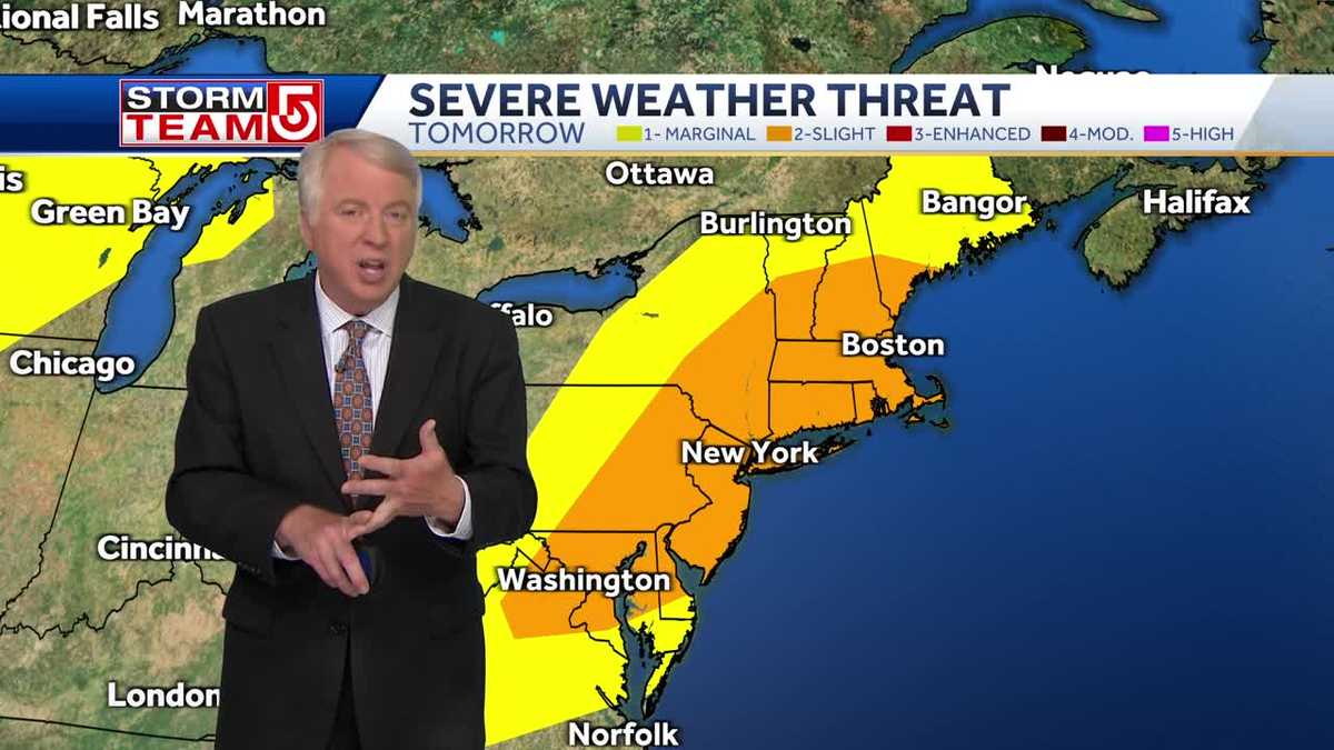 Video: Very hot, severe thunderstorm threat Thursday