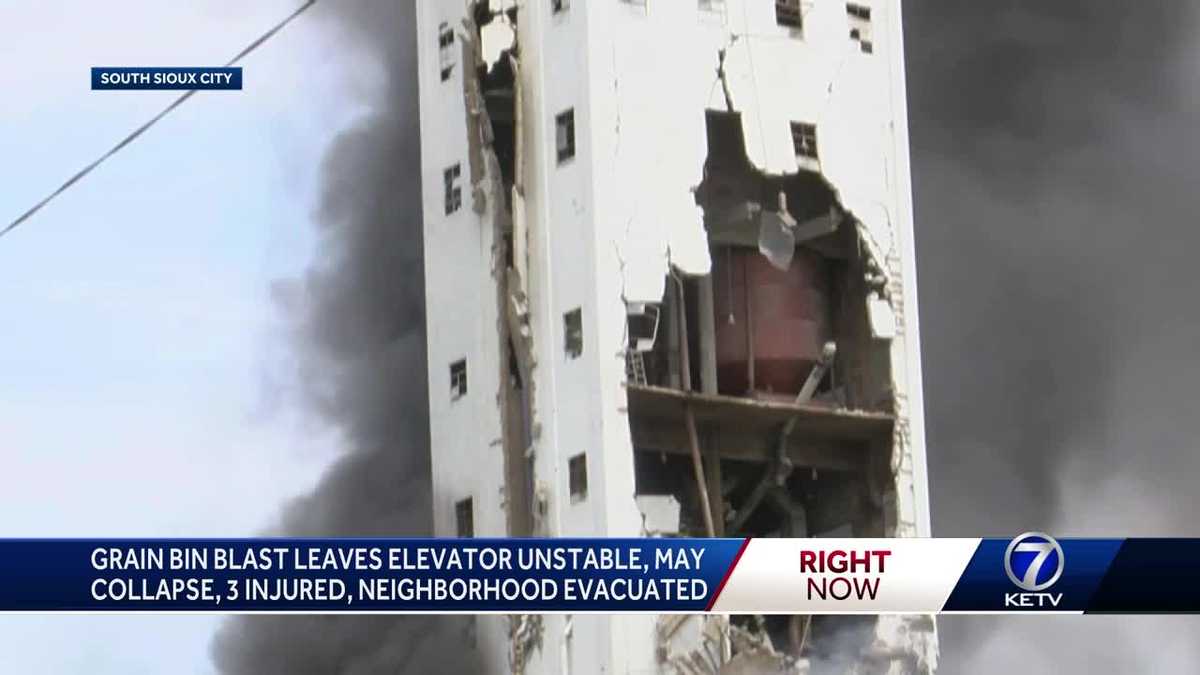 Grain bin blast leaves elevator unstable, may collapse