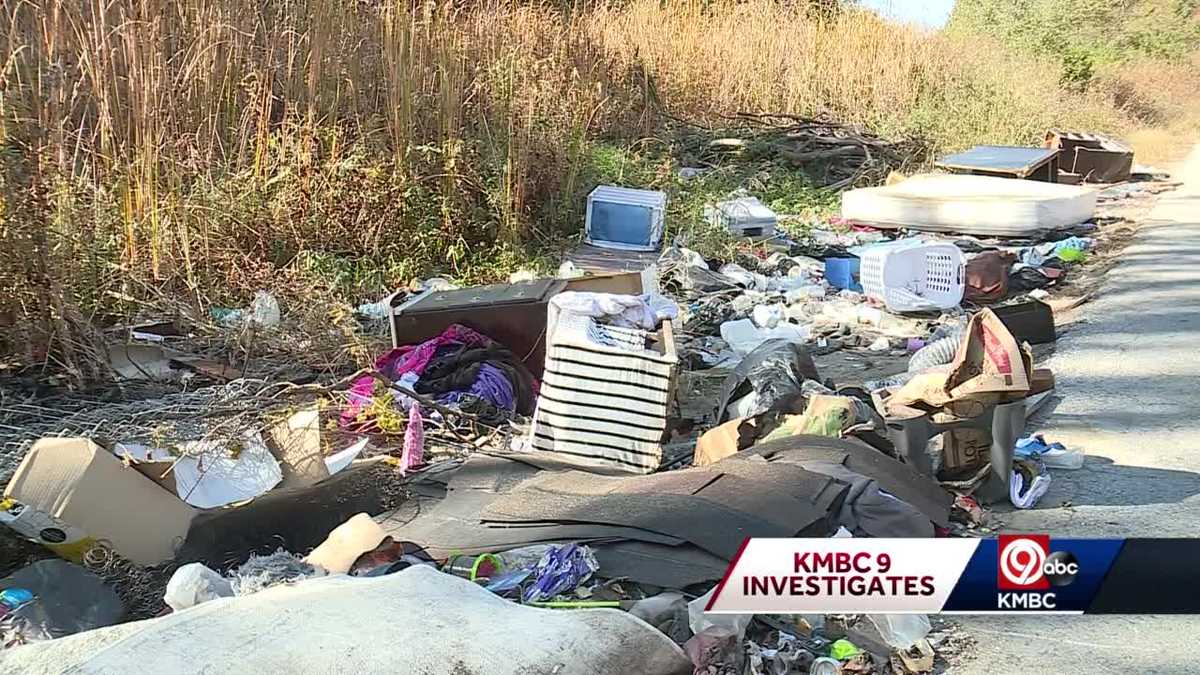 Blue Summit, Missouri residents fed up with trash being dumped along road