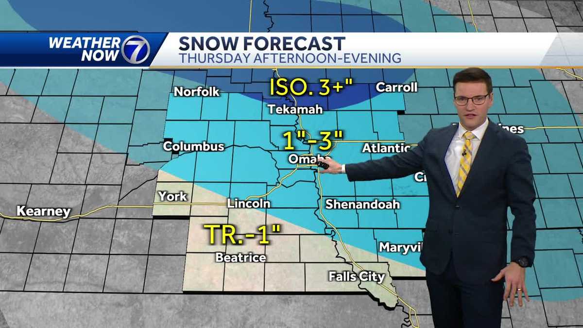 Omaha morning weather forecast for Thursday, January 18