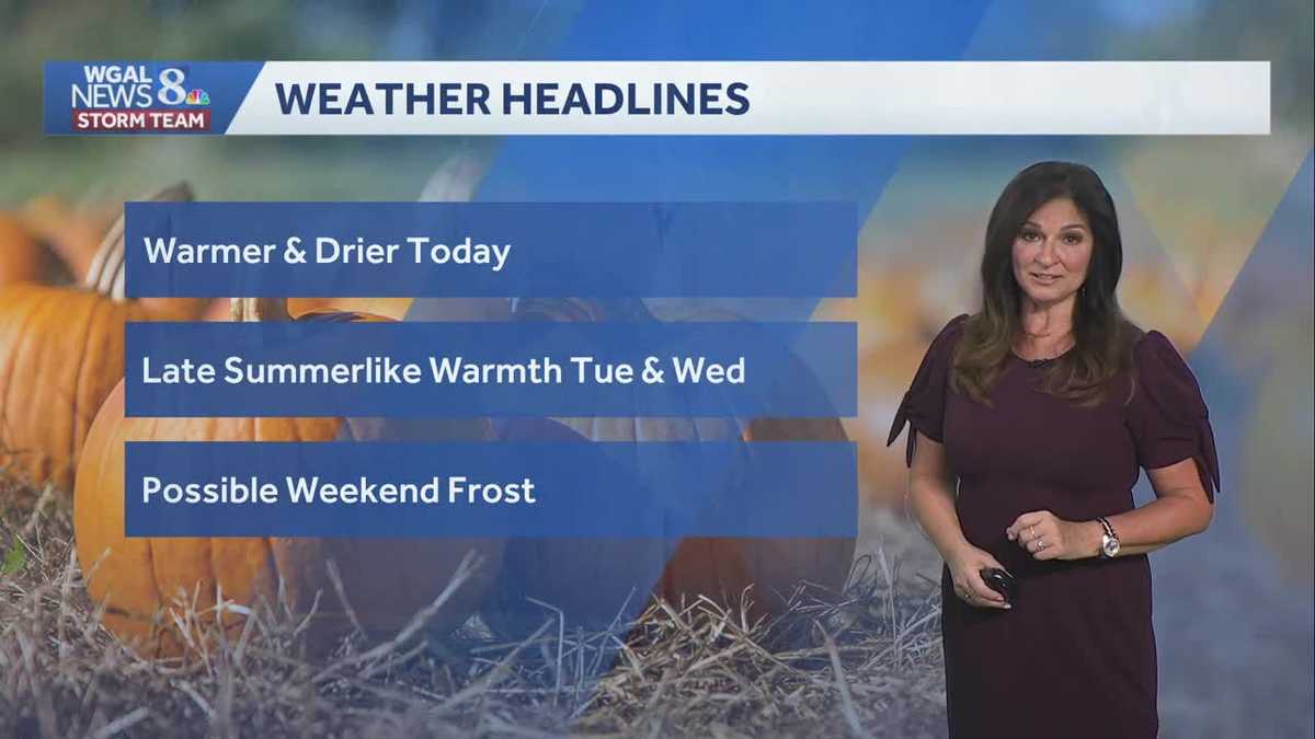 Gradual clearing, warmer today; summerlike warmth tomorrow - WGAL