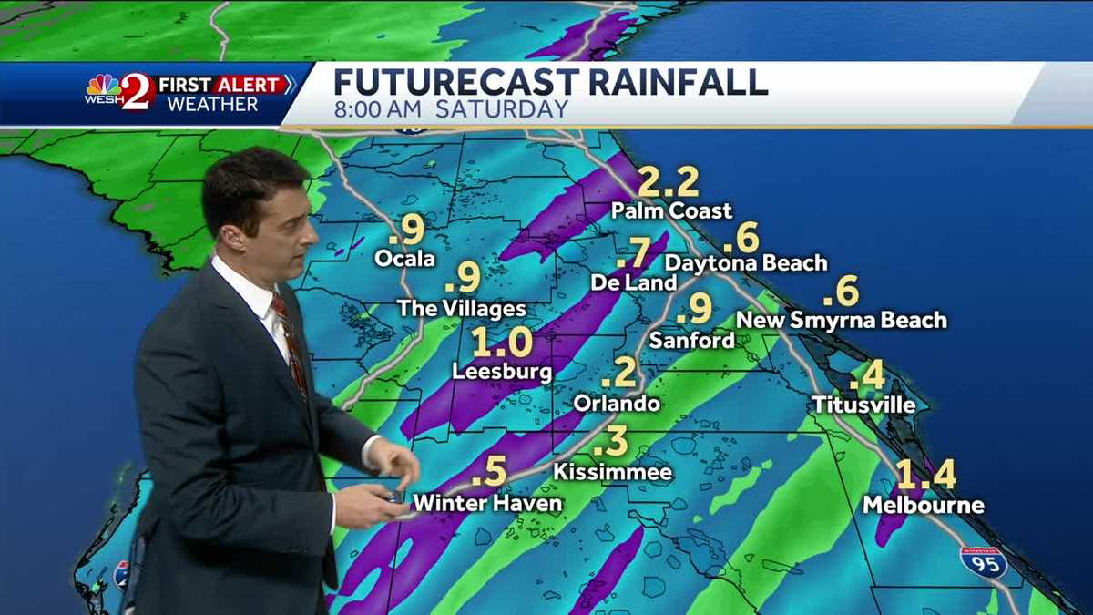 Rain lingers in Central Florida Saturday morning