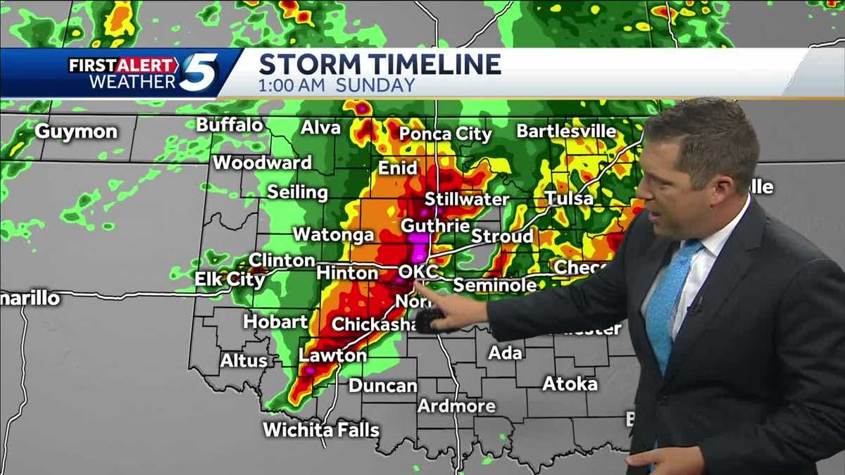 TIMELINE: Severe storms with threat of hail, heavy rain return this weekend