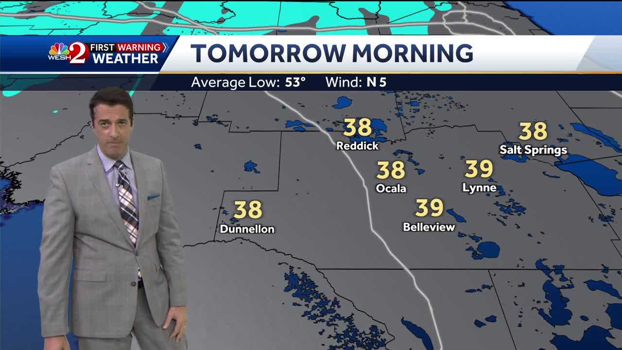 Patchy Frost Overnight As Temps Drop Into The 30s In A Few Areas!