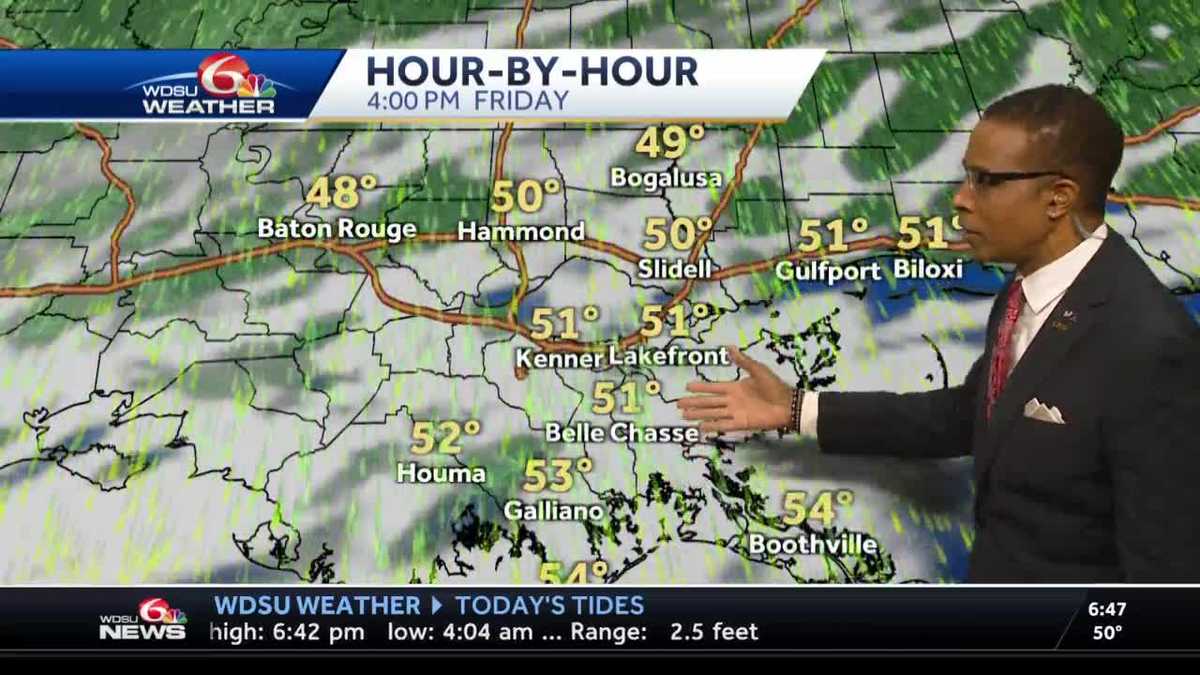 A chilly and breezy Friday